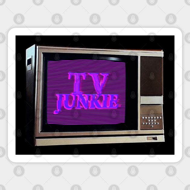 TV JUNKIE #2 Magnet by RickTurner